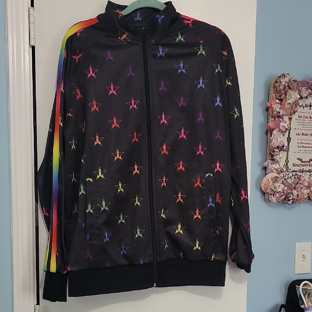 Jeffree Star Rainbow Track Jacket XL